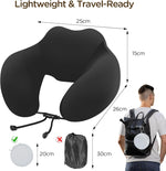 Load image into Gallery viewer, Cozary U Shaped Travel Pillow, Neck Pillow with Ice Silk Cover
