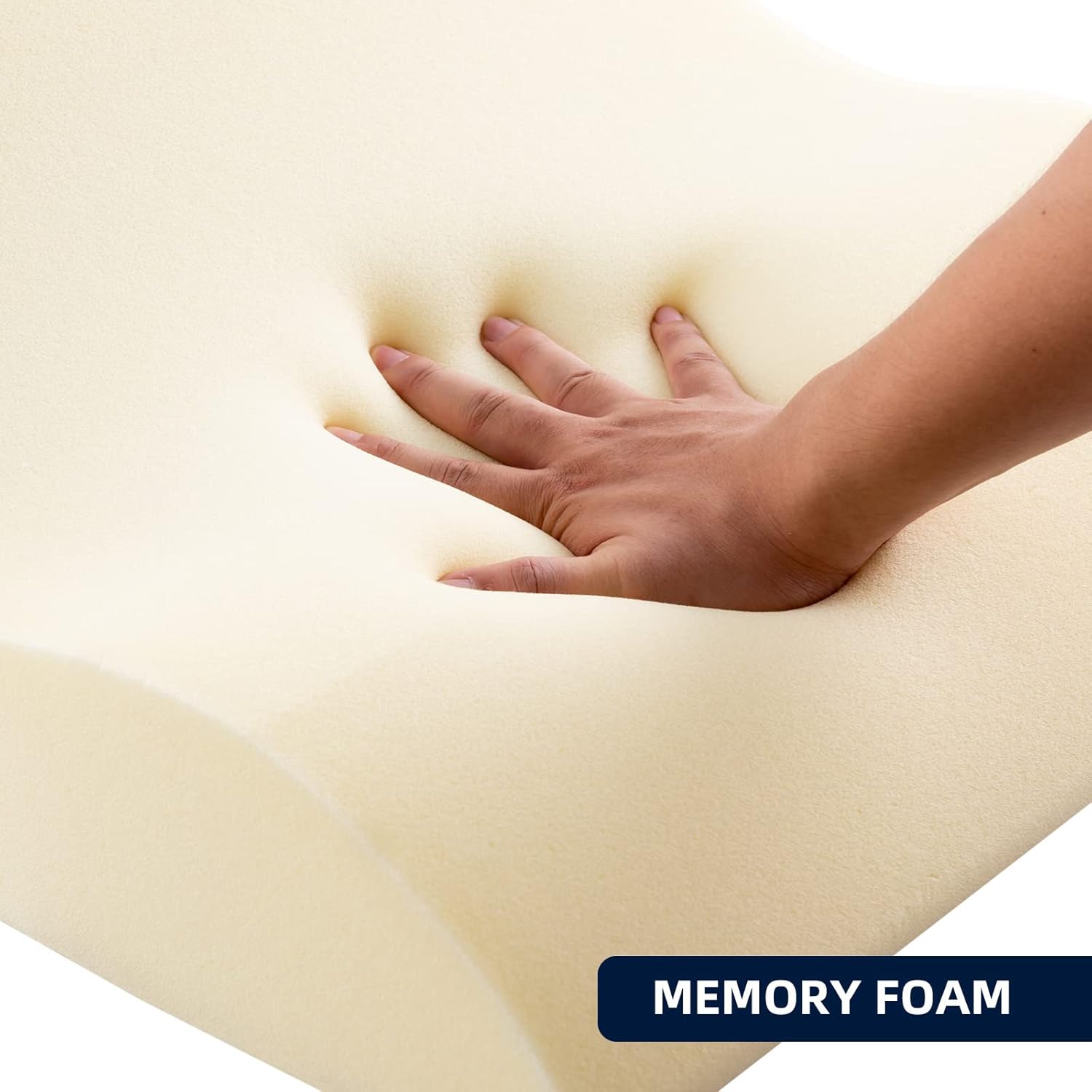 Memory foam reading pillow for bed